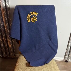 Notre Dame Vintage Wool Stadium Blanket